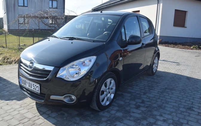 Opel Agila cena 14900 przebieg: 75700, rok produkcji 2008 z Poddębice małe 277
